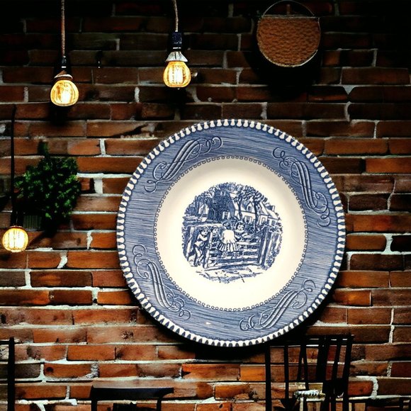 Dessert/Fruit/Sauce Bowl - Currier & Ives by Royal USA - Old Farm Gate - Picture 1 of 8